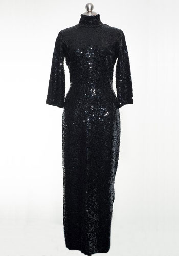 Fashion of Goodwill - Haute Modesty High-Neck Boutique Internationale Evening Gown