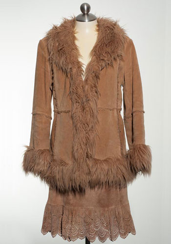 Fashion of Goodwill - Cowardly Lion Suede B. Moss Winter Jacket