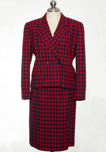 Fashion of Goodwill - Happening Houndstooth Liz Claiborne Skirt Suit
