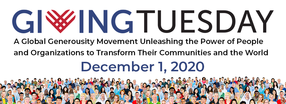 Giving Tuesday is December 1, 2020