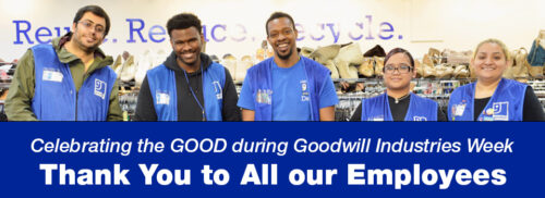 Celebrating our employees during Goodwill Industries Week