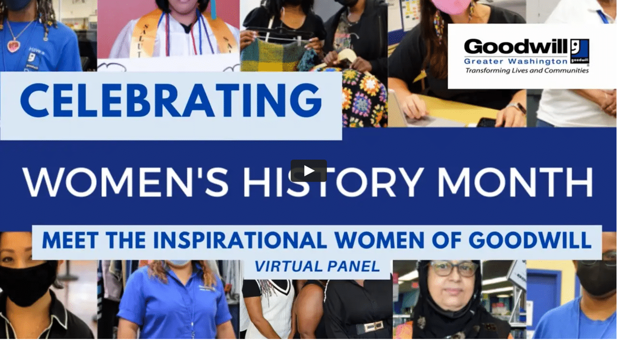 Women’s History Month Goodwill Virtual Panel