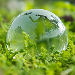 green globe earth day image