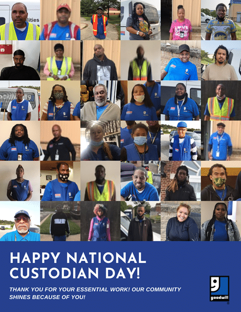 Goodwill honored more than 200 of our own associates on National Custodial Worker’s Day