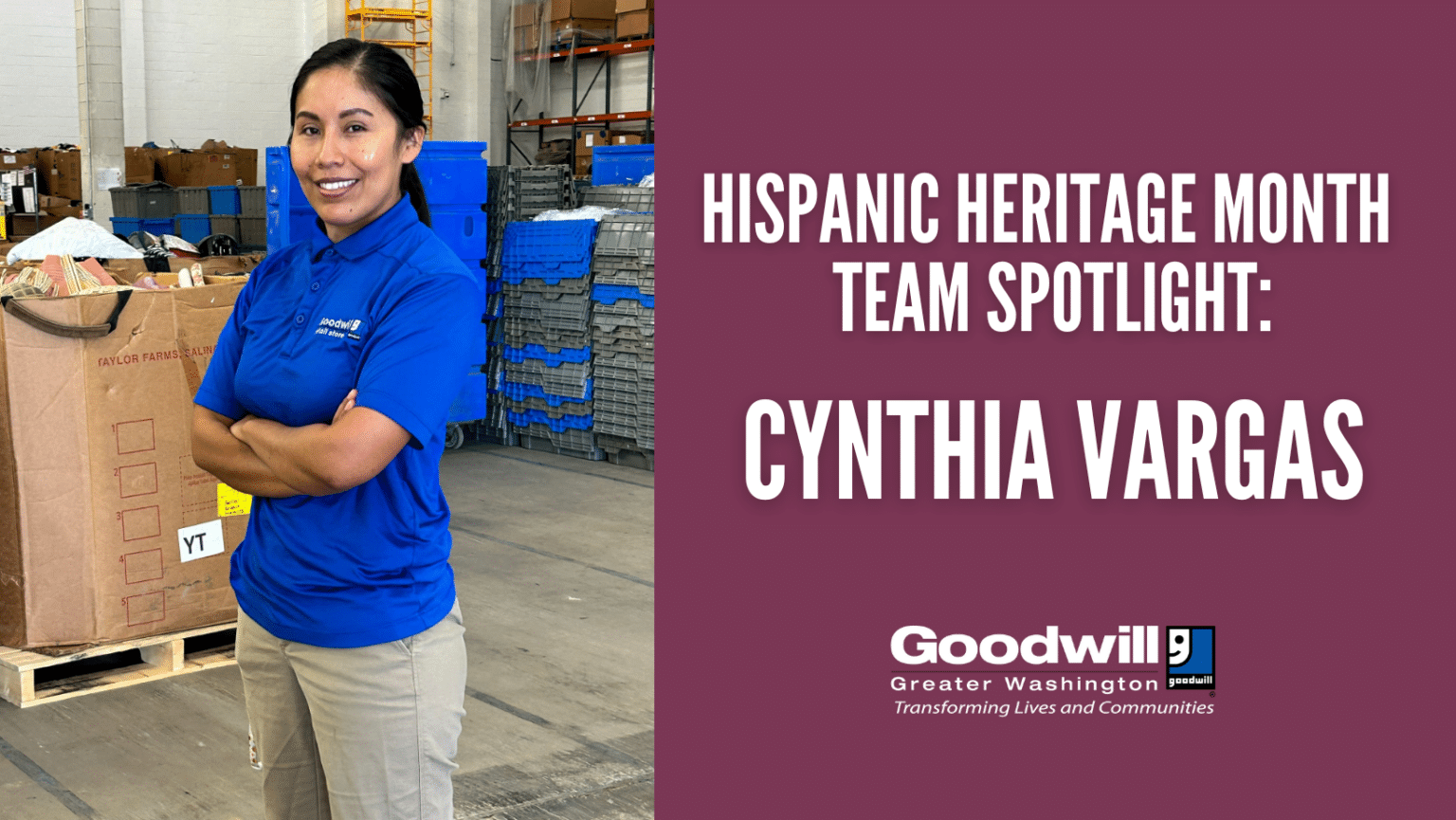 Hispanic Heritage Month Spotlight: Meet Cynthia Vargas - Goodwill of 