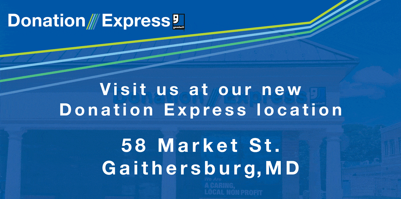 Visit our new donation express location in in the Kentland Shopping Center, Gaithersburg, Maryland