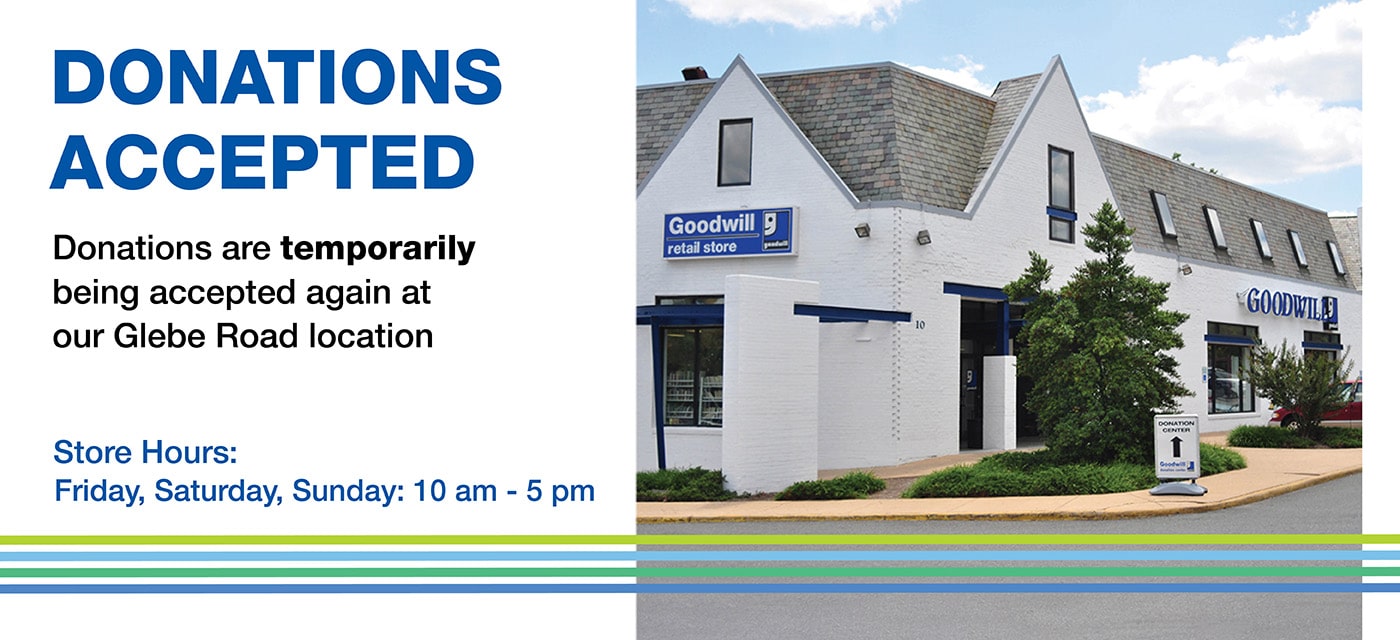 Donations accepted Friday, Saturday, Sunday