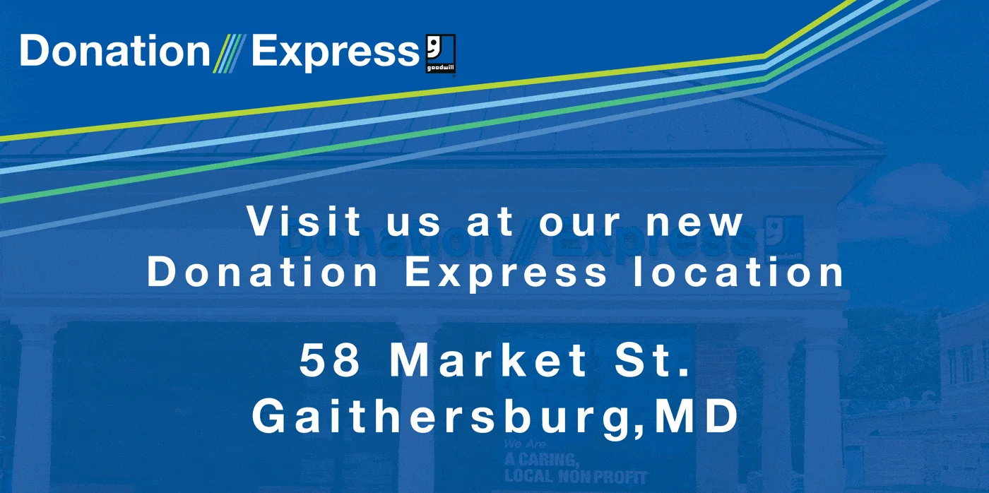 New Gaithersburg Donation Express location in Kentlands Shopping Center