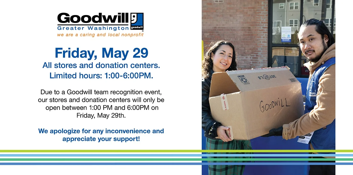 Delayed opening, Friday, May 29th