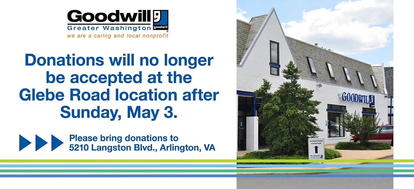 Glebe Road Donation Drop Off Ending after 5/3
